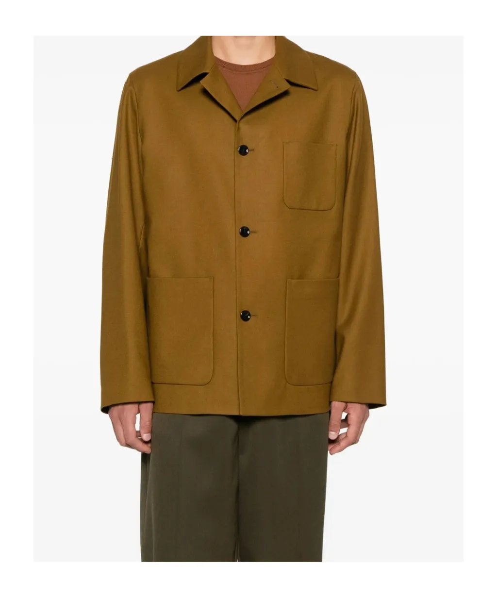 Patch-Pocket Shirt Jacket