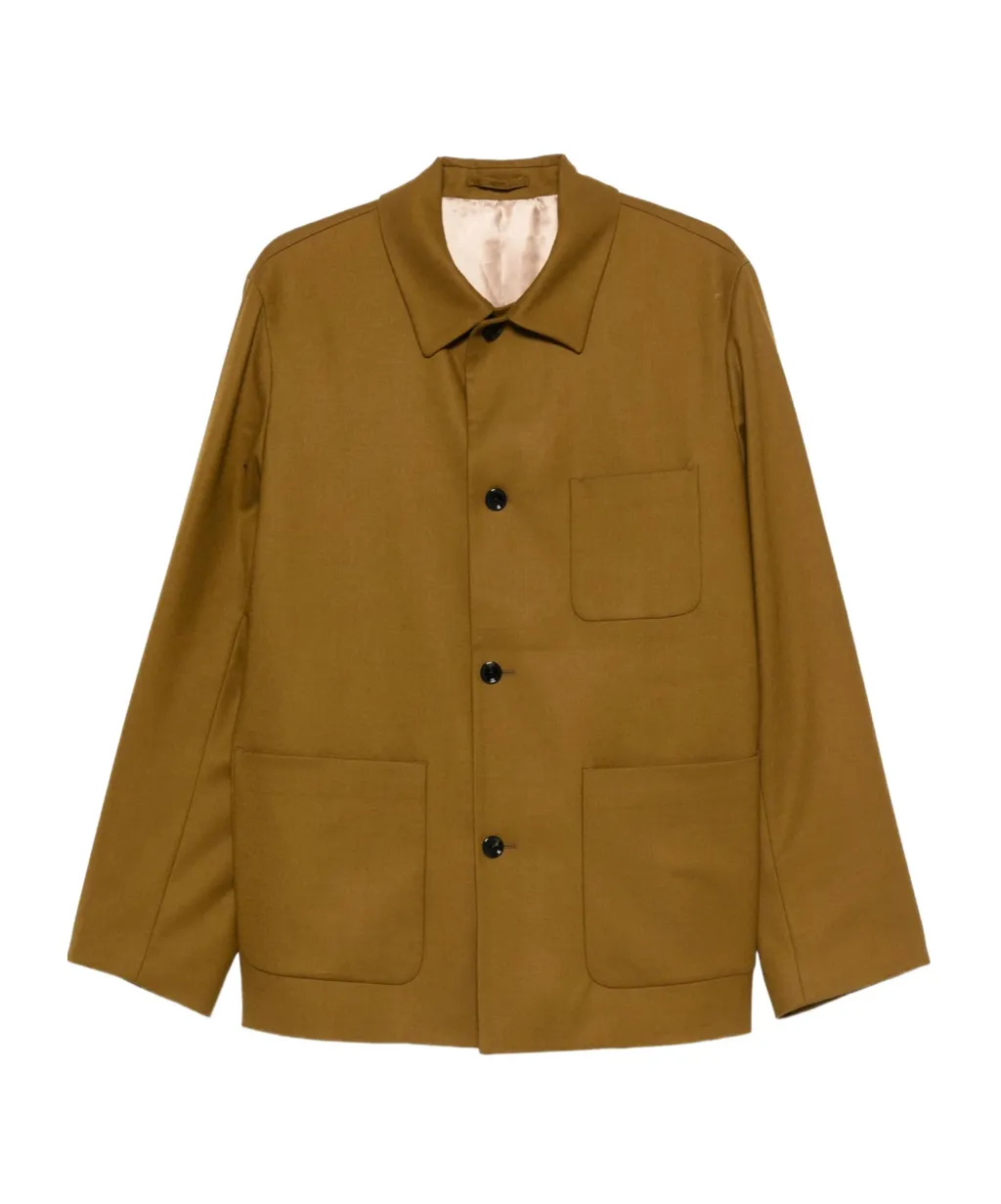 Patch-Pocket Shirt Jacket