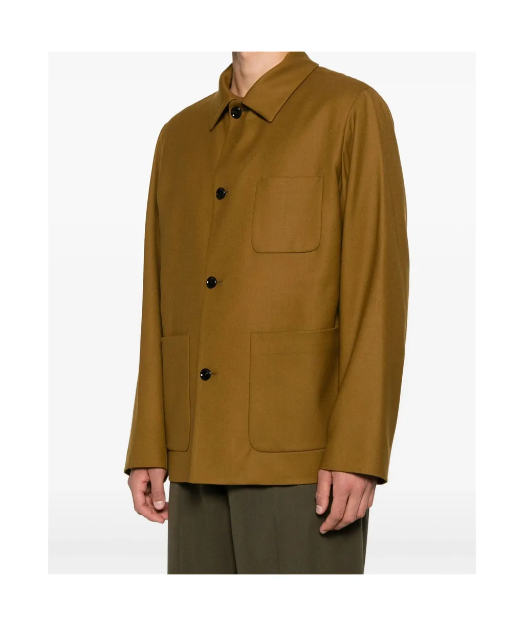 Patch-Pocket Shirt Jacket