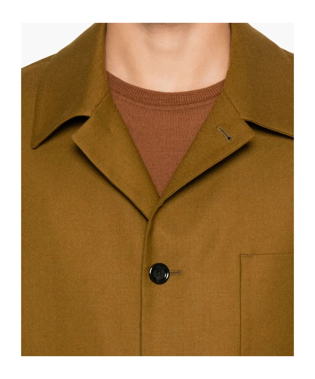 Patch-Pocket Shirt Jacket