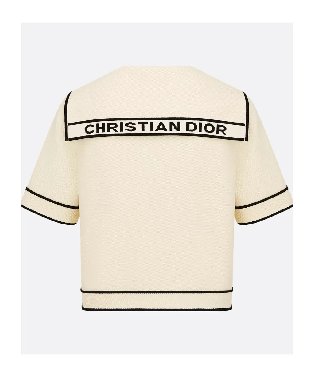 Short-Sleeved Jacket With Sailor Collar