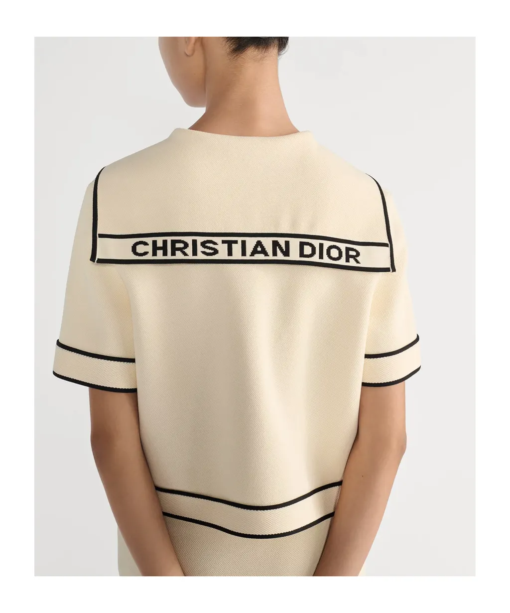 Short-Sleeved Jacket With Sailor Collar