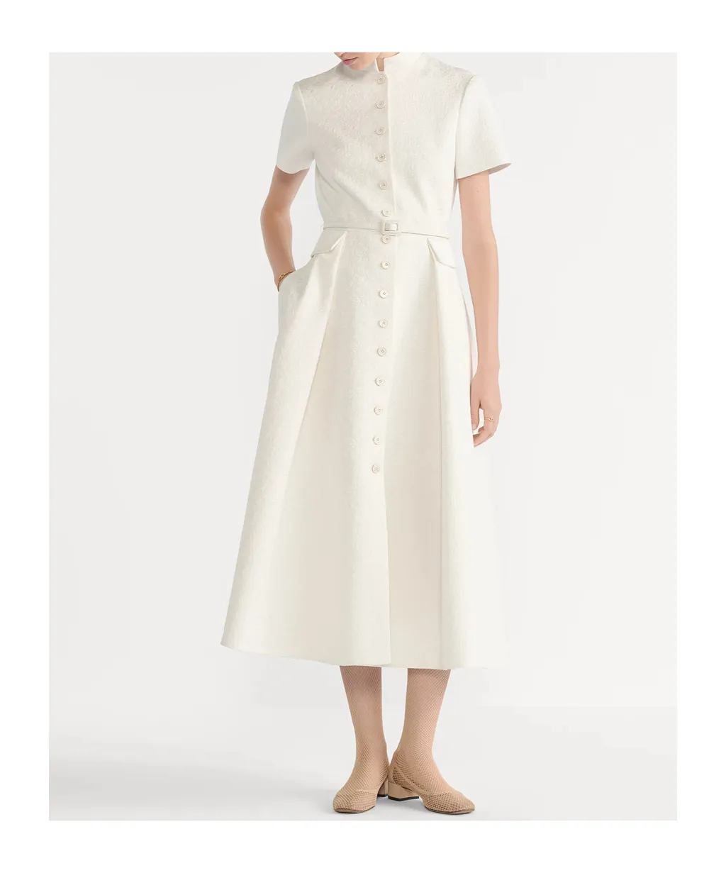 Mid-Length Belted Shirtdress
