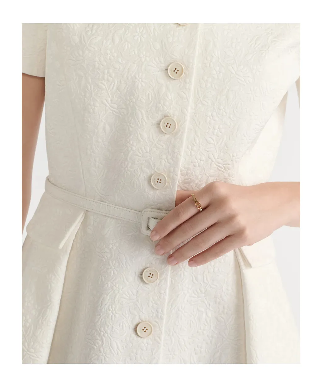 Mid-Length Belted Shirtdress