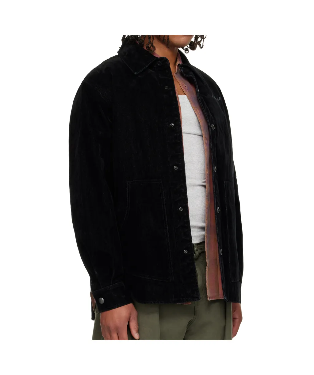 Thick Velvet Denim Shirt
