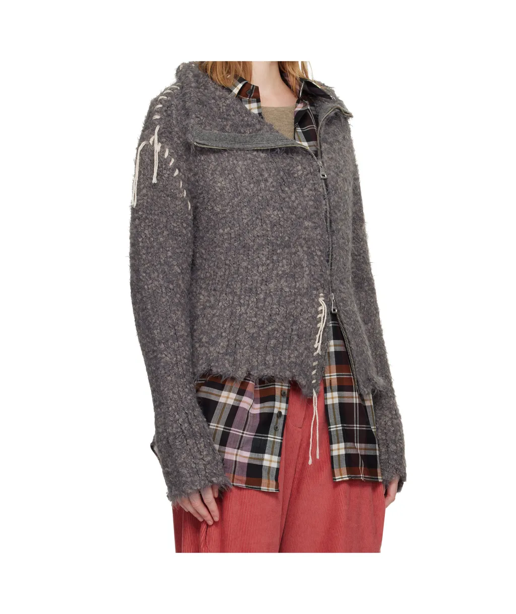 Harlow Distressed Knit Cardigann