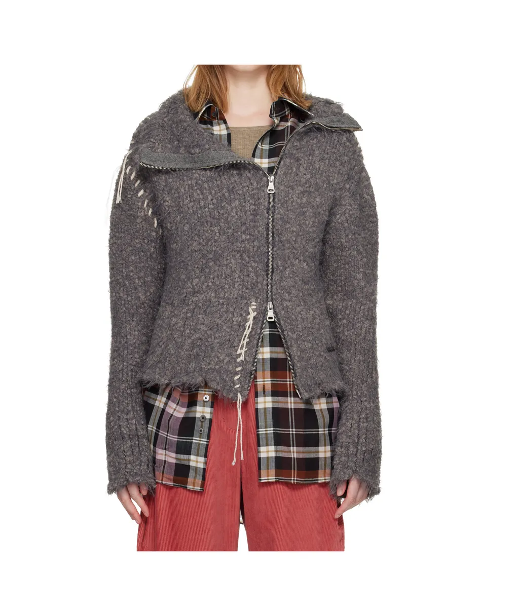 Harlow Distressed Knit Cardigann