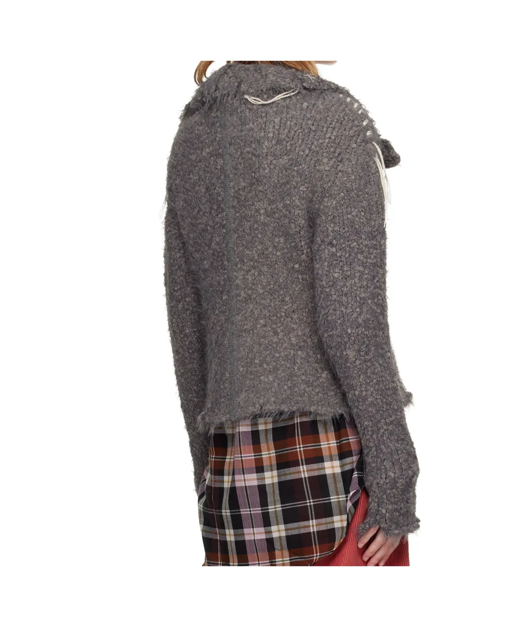 Harlow Distressed Knit Cardigann