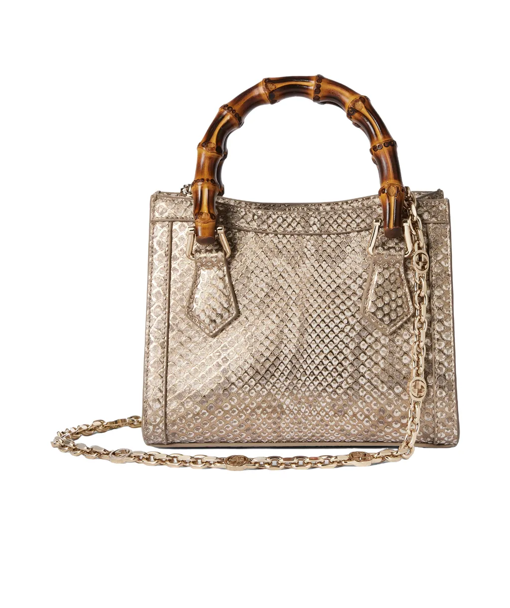 Gucci Diana Python Small Tote Bag