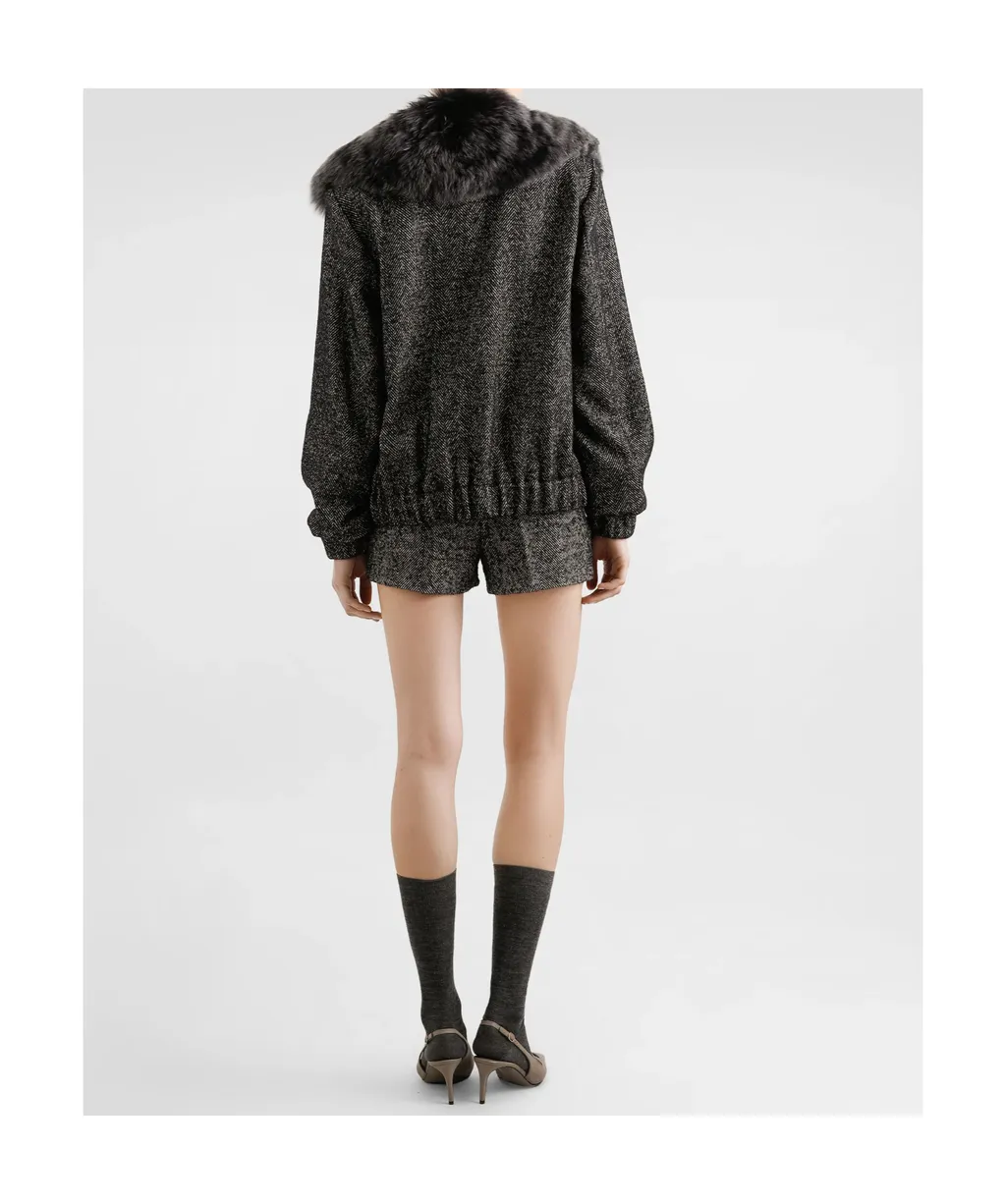 Dolce & Gabbana Zip-Up Bomber Jacket