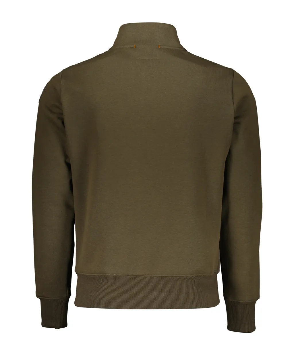 Zip-Collar Long-Sleeve Sweatshirt