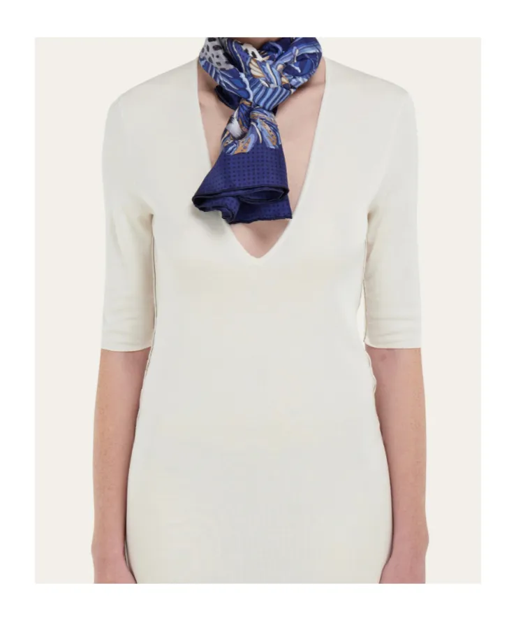 Cheetah Print Silk Scarf