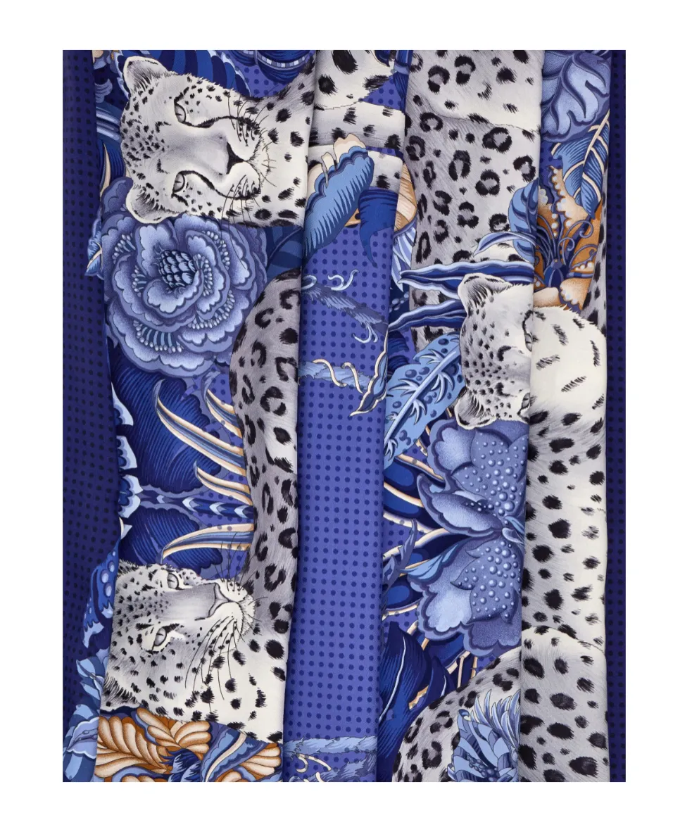 Cheetah Print Silk Scarf