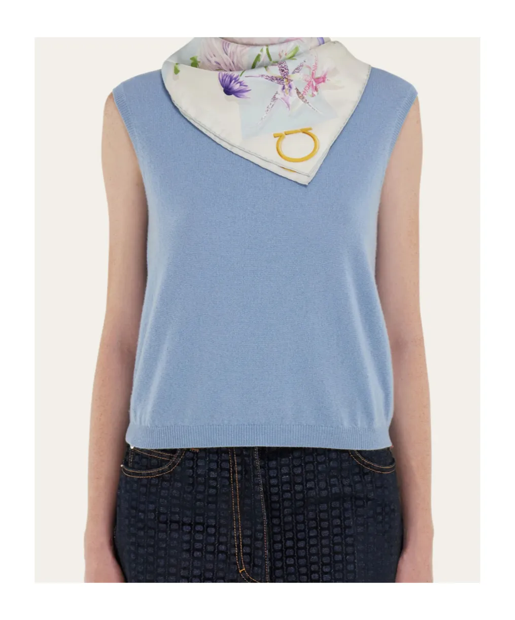 Gaia Print Silk Scarf