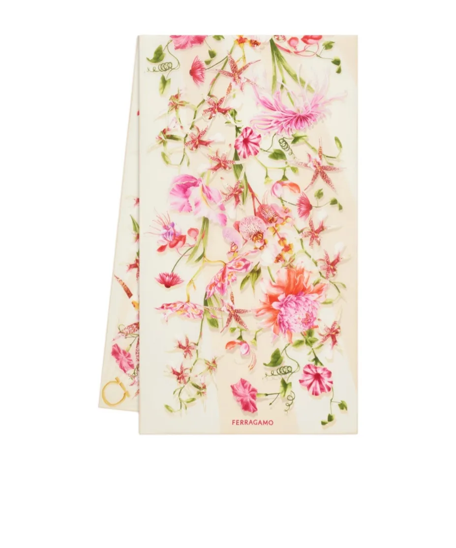 Gaia Print Silk Scarf