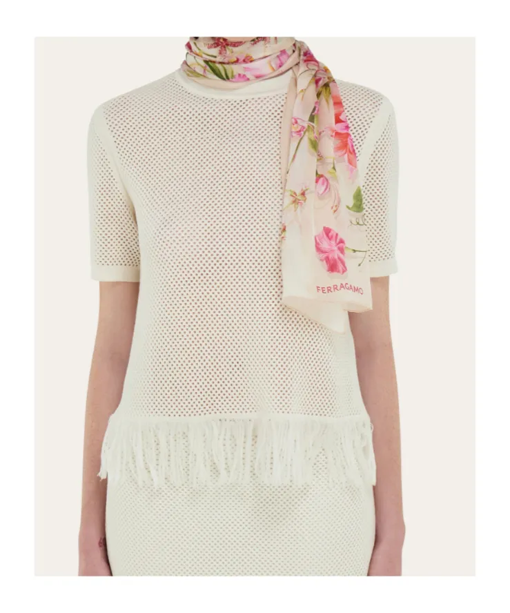Gaia Print Silk Scarf