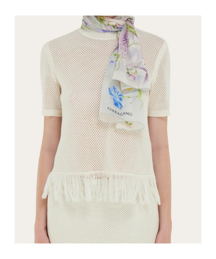 Gaia Print Silk Scarf