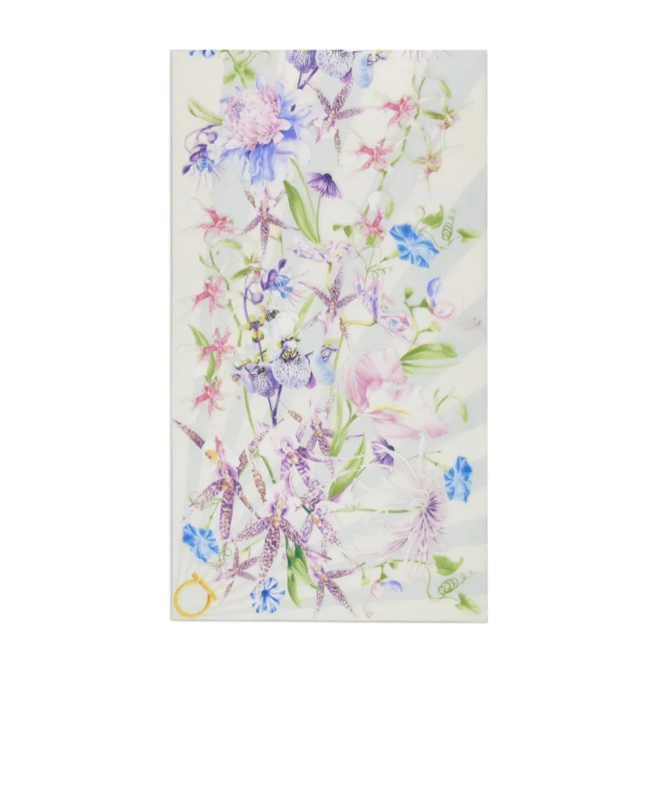Gaia Print Silk Scarf