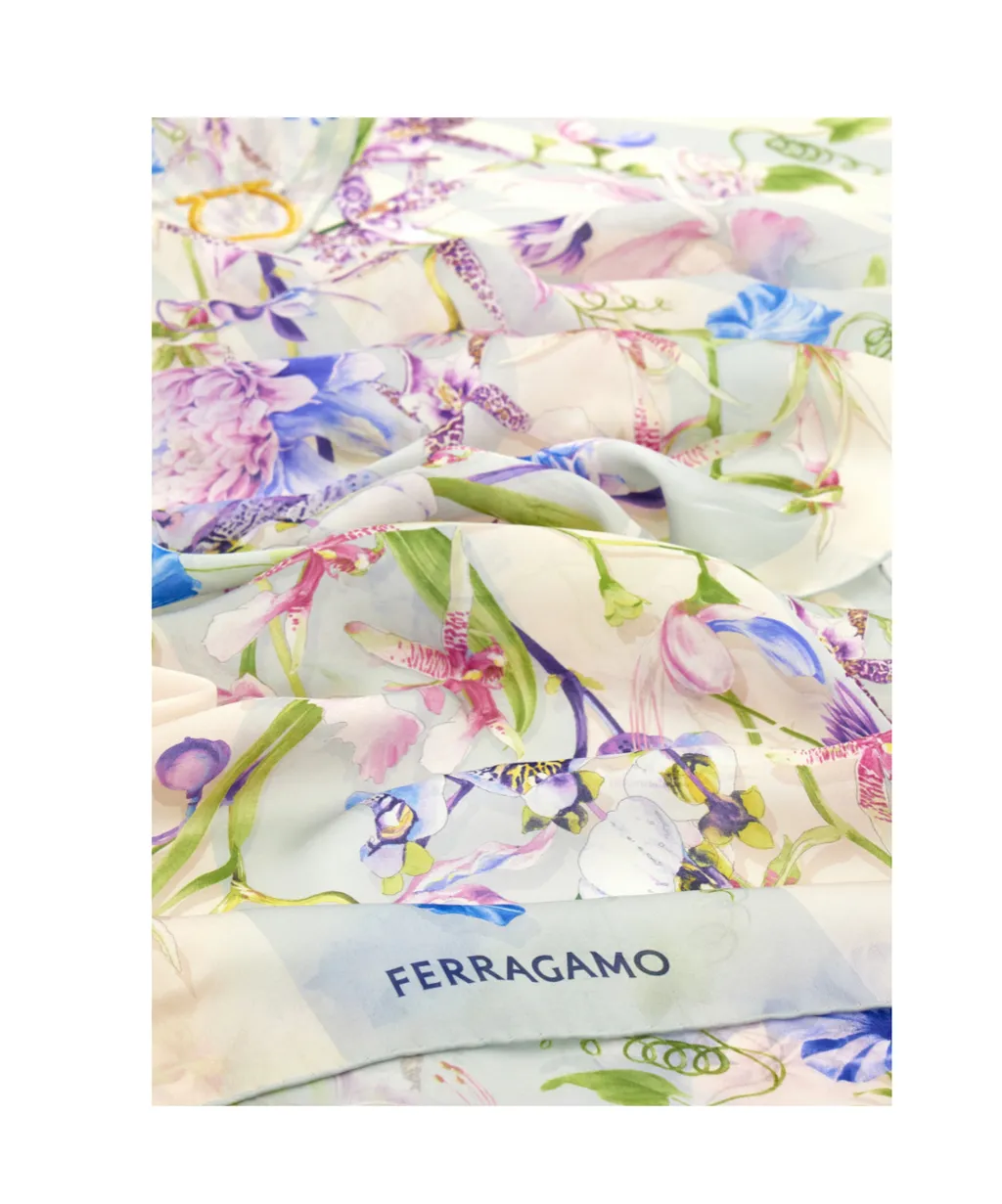 Gaia Print Silk Scarf