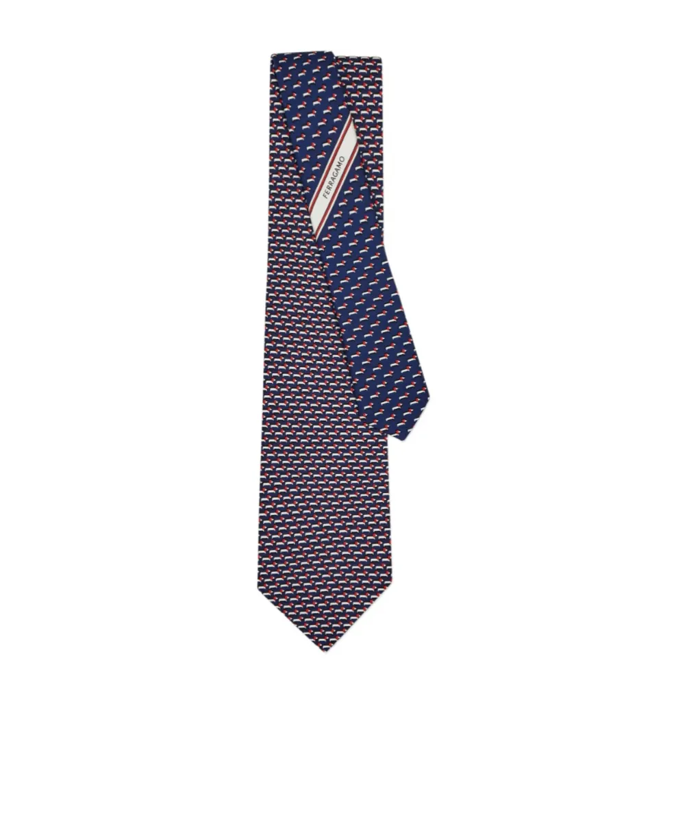 Dachshund Print Silk Tie
