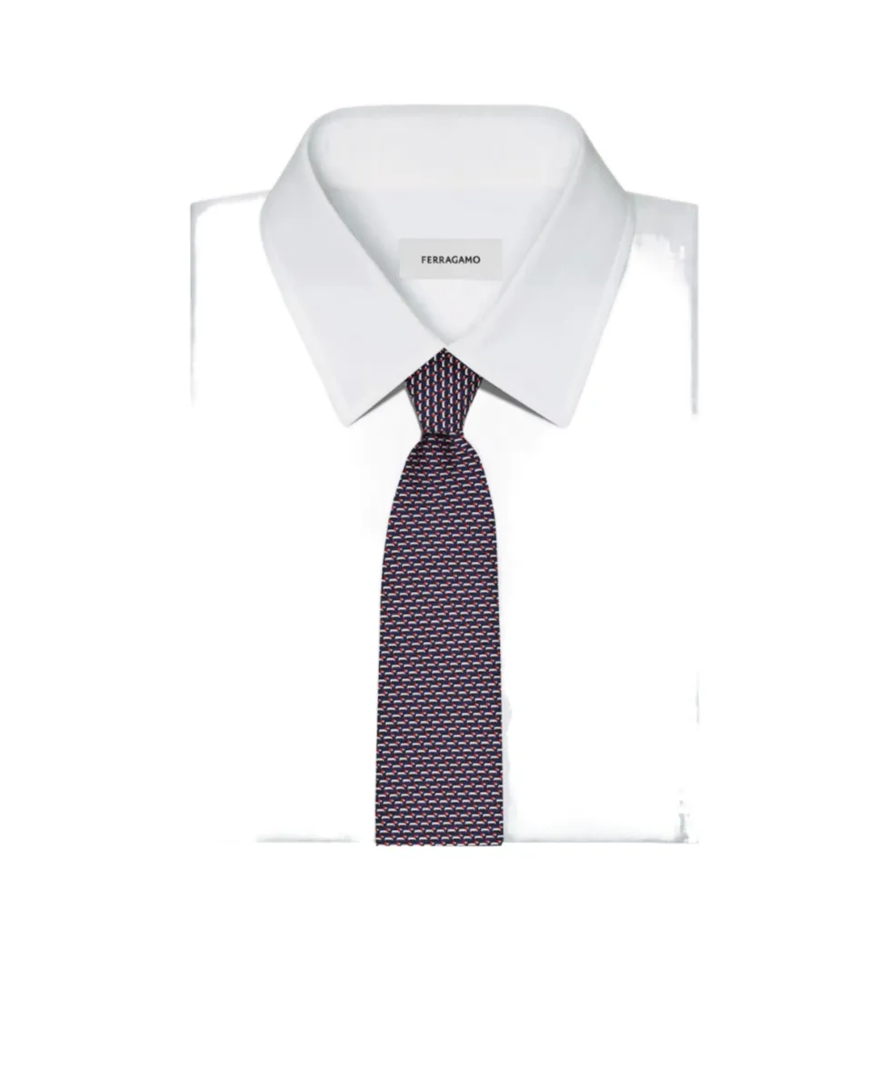 Dachshund Print Silk Tie
