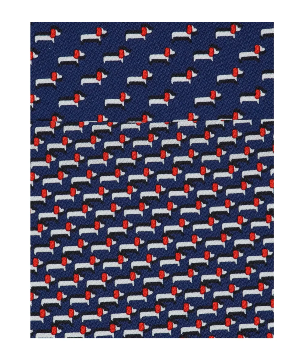 Dachshund Print Silk Tie
