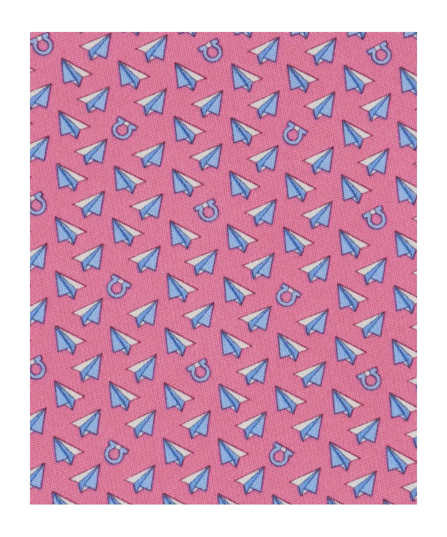 Ferragamo Logo Detailed Printed Tie