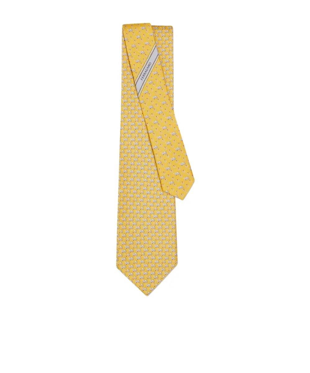 Ferragamo Elephant Printed Tie