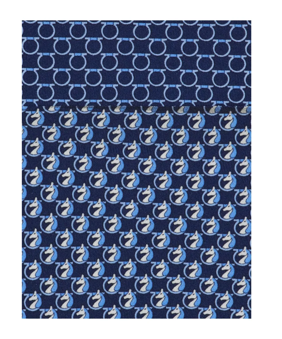 Pegasus Print Silk Tie