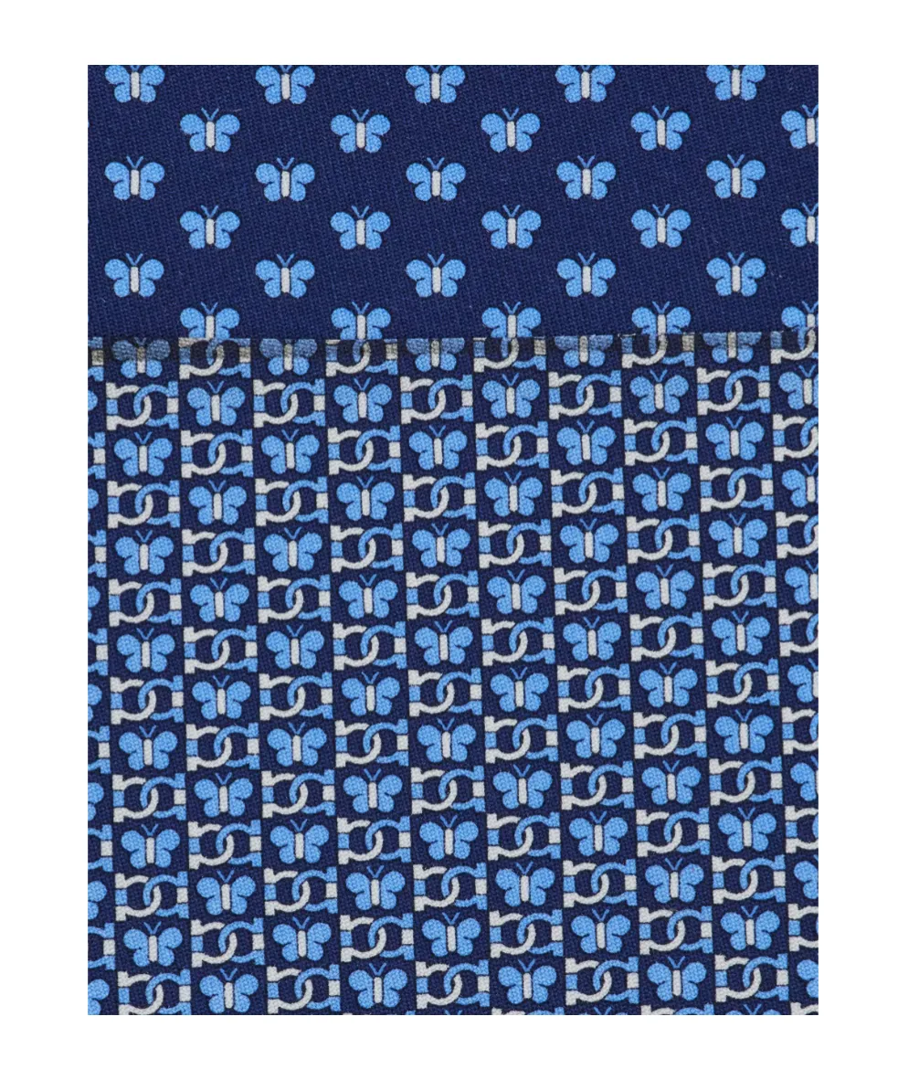 Butterfly Print Silk Tie
