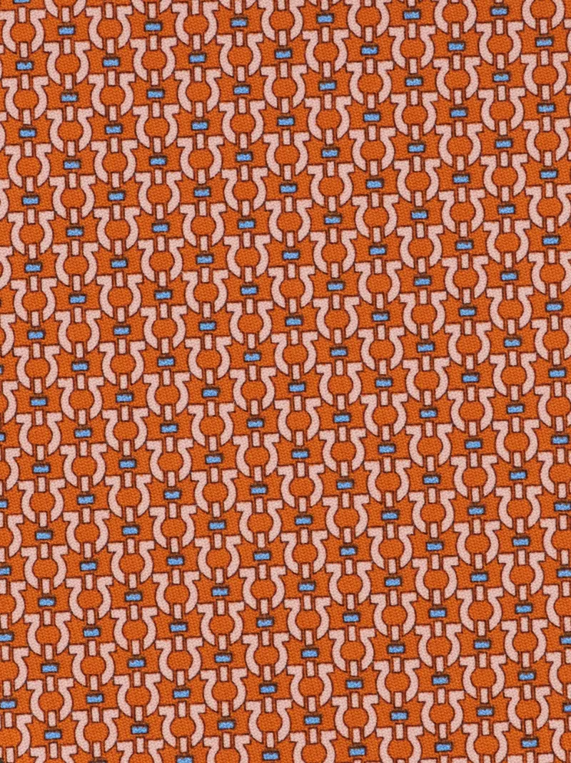 Ferragamo Gancini Print Pointed-Tip Tie