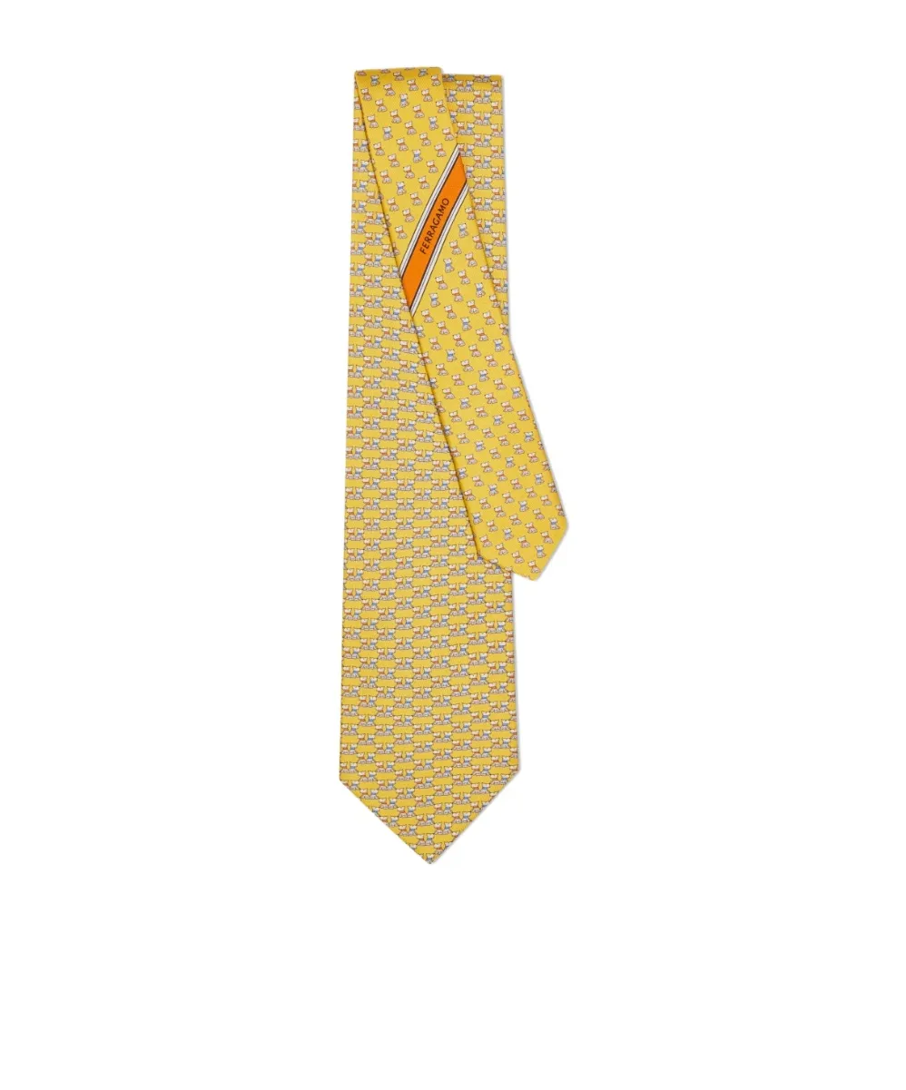 Ferragamo Terrier Printed Tie