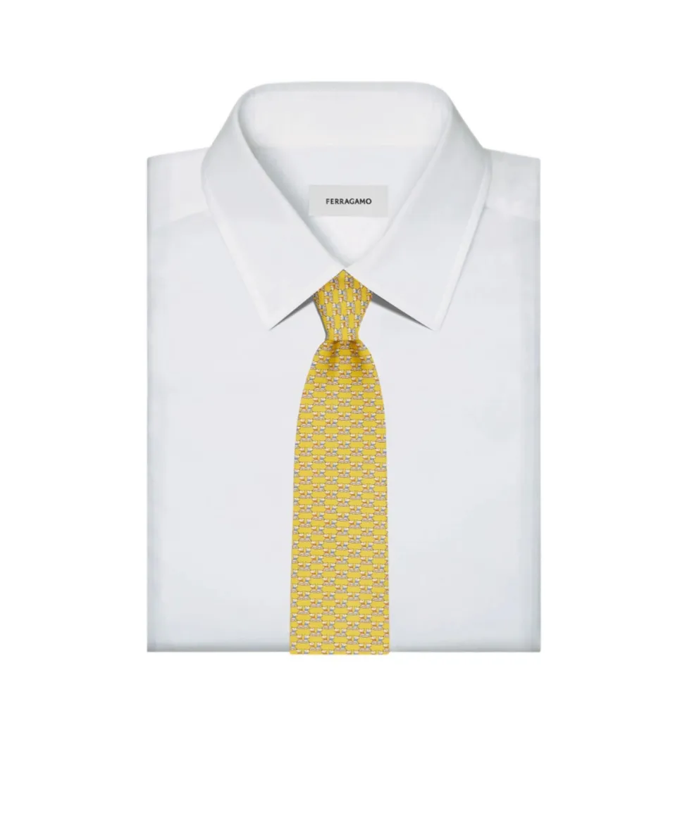 Ferragamo Terrier Printed Tie