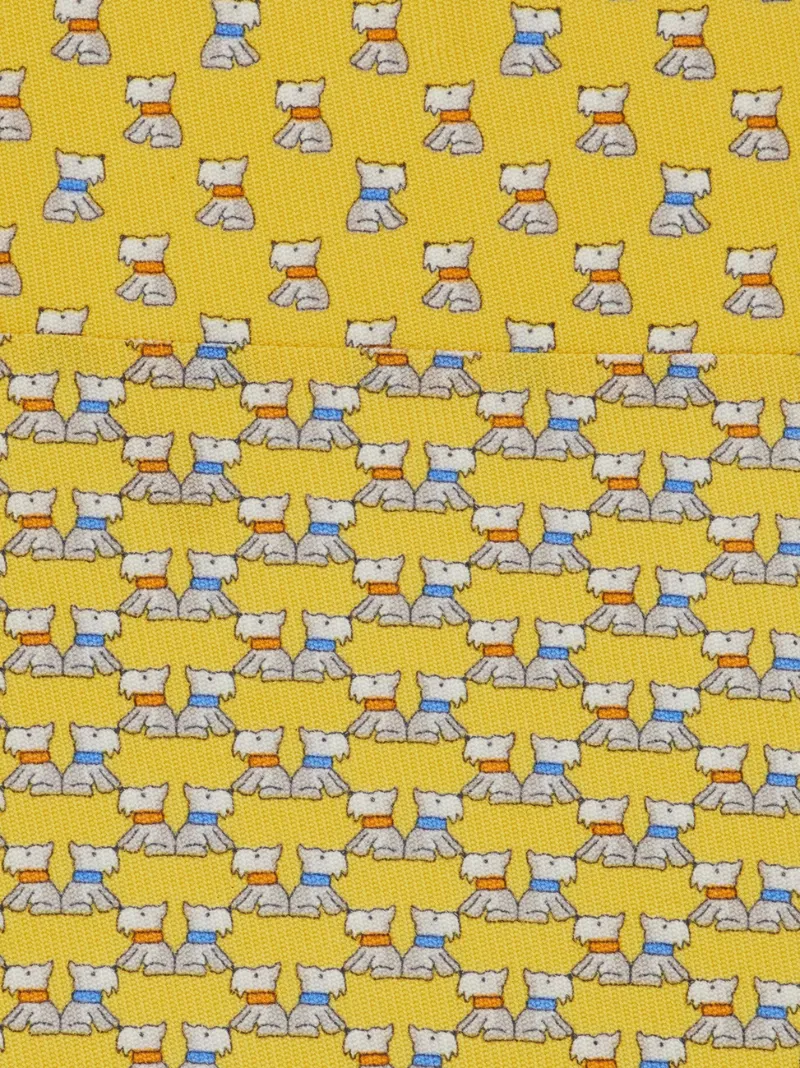 Ferragamo Terrier Printed Tie