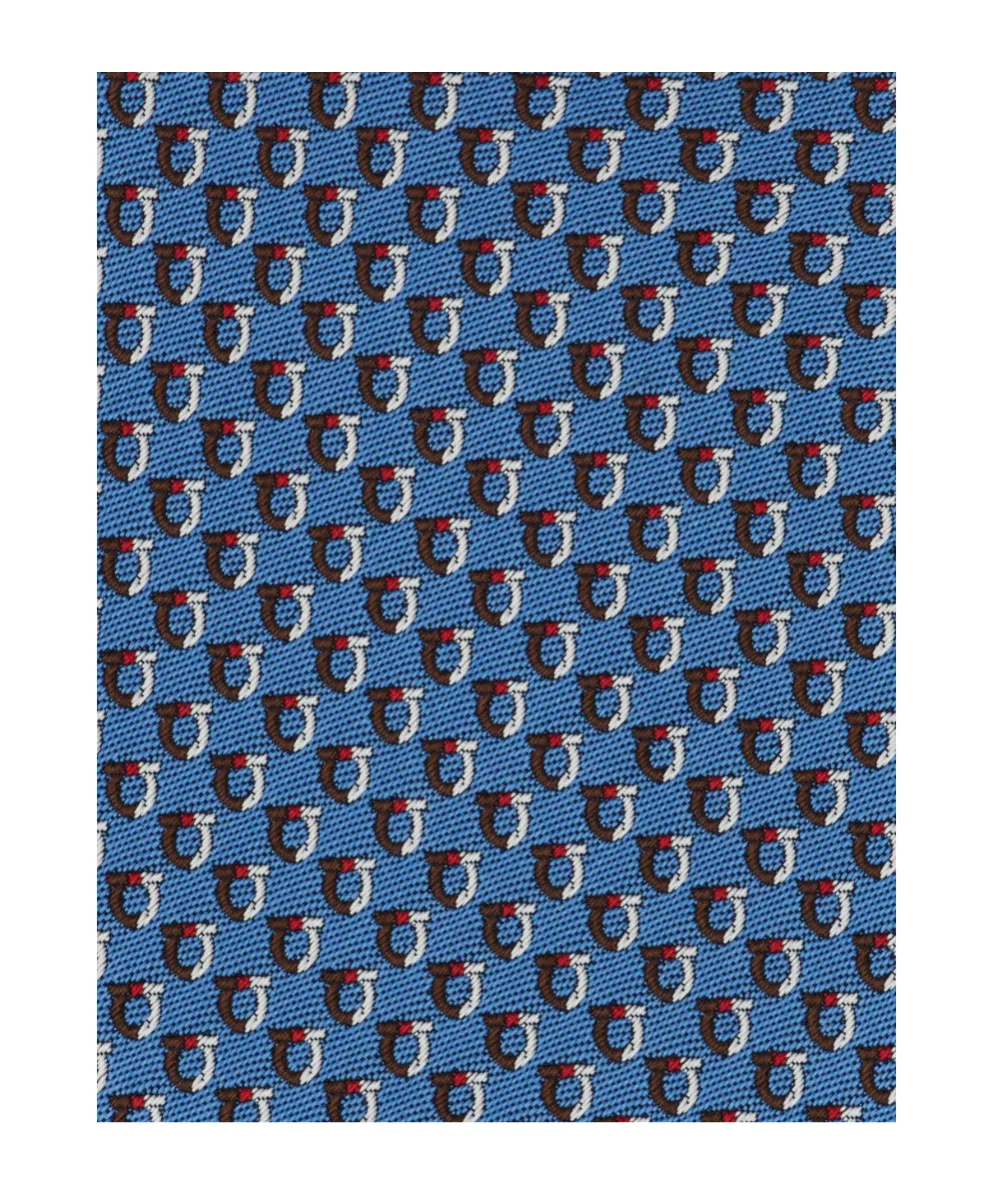 Bicolor Gancini Jacquard Tie