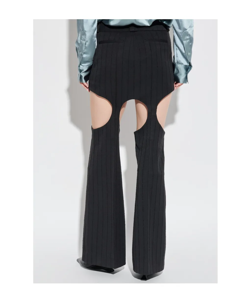 Cut-Out Ribbed Skirt