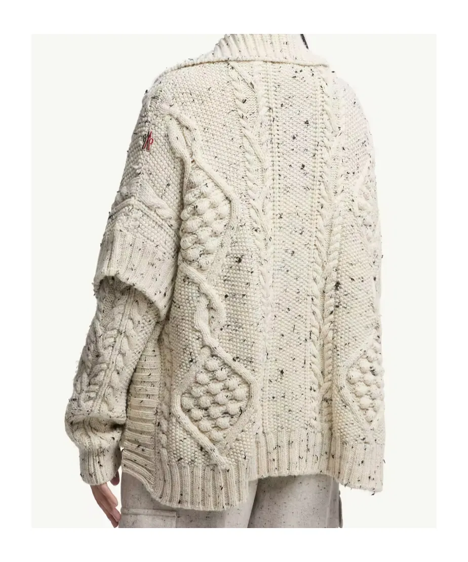 Wool Blend Tassel Cape
