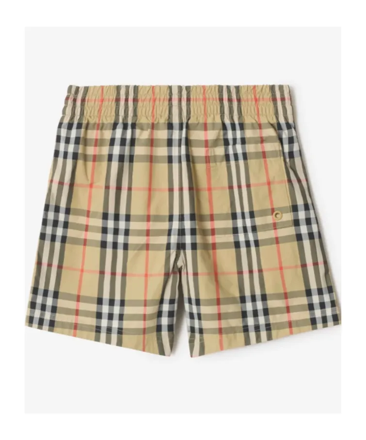 Burberry Kids Check Swim Shorts