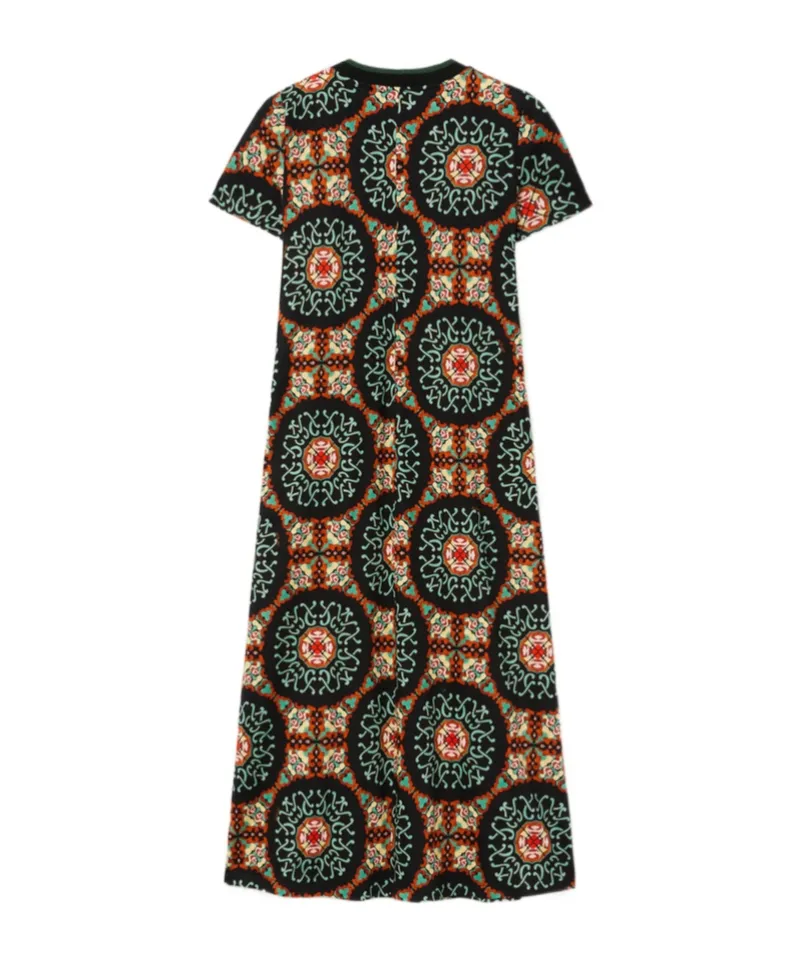 Sporty Swing Short-Sleeve Midi Dress
