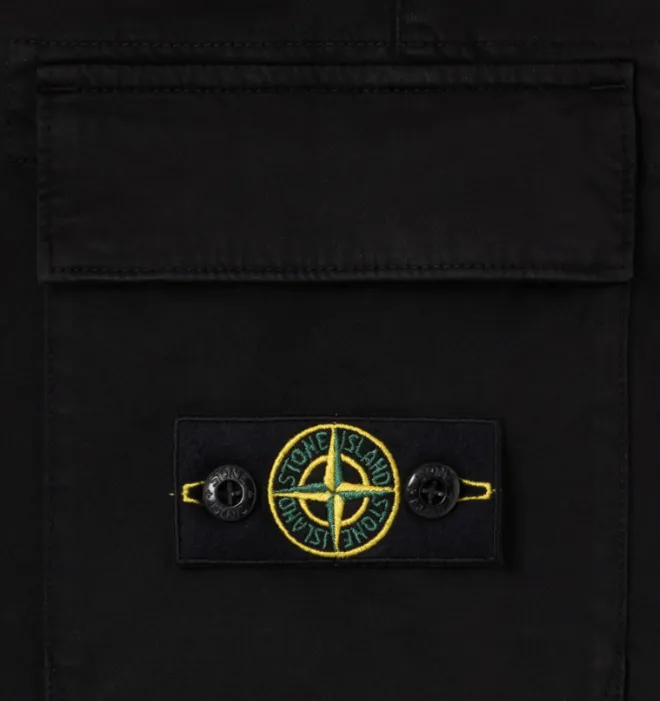 Stone Island Junior Compass Patch Cargo Pants
