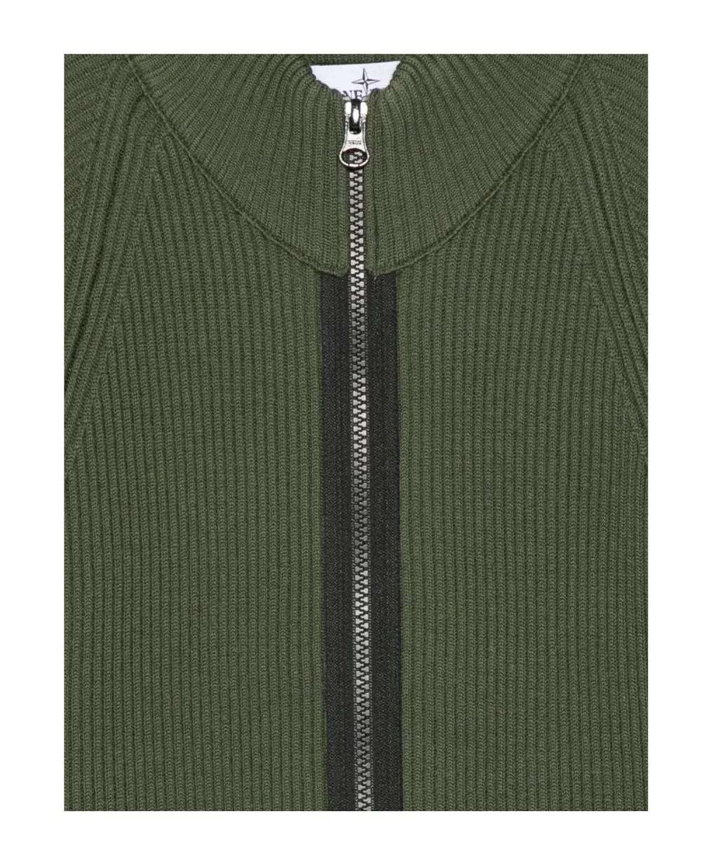 Zip-Up Ribbed Jacket