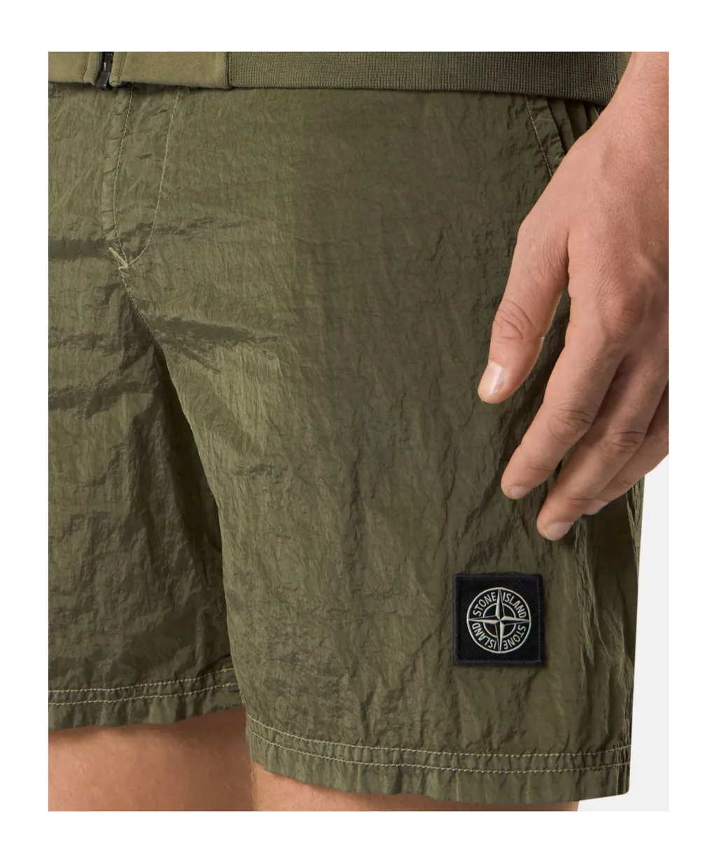 Stone Island Logo Patch Swim Shorts