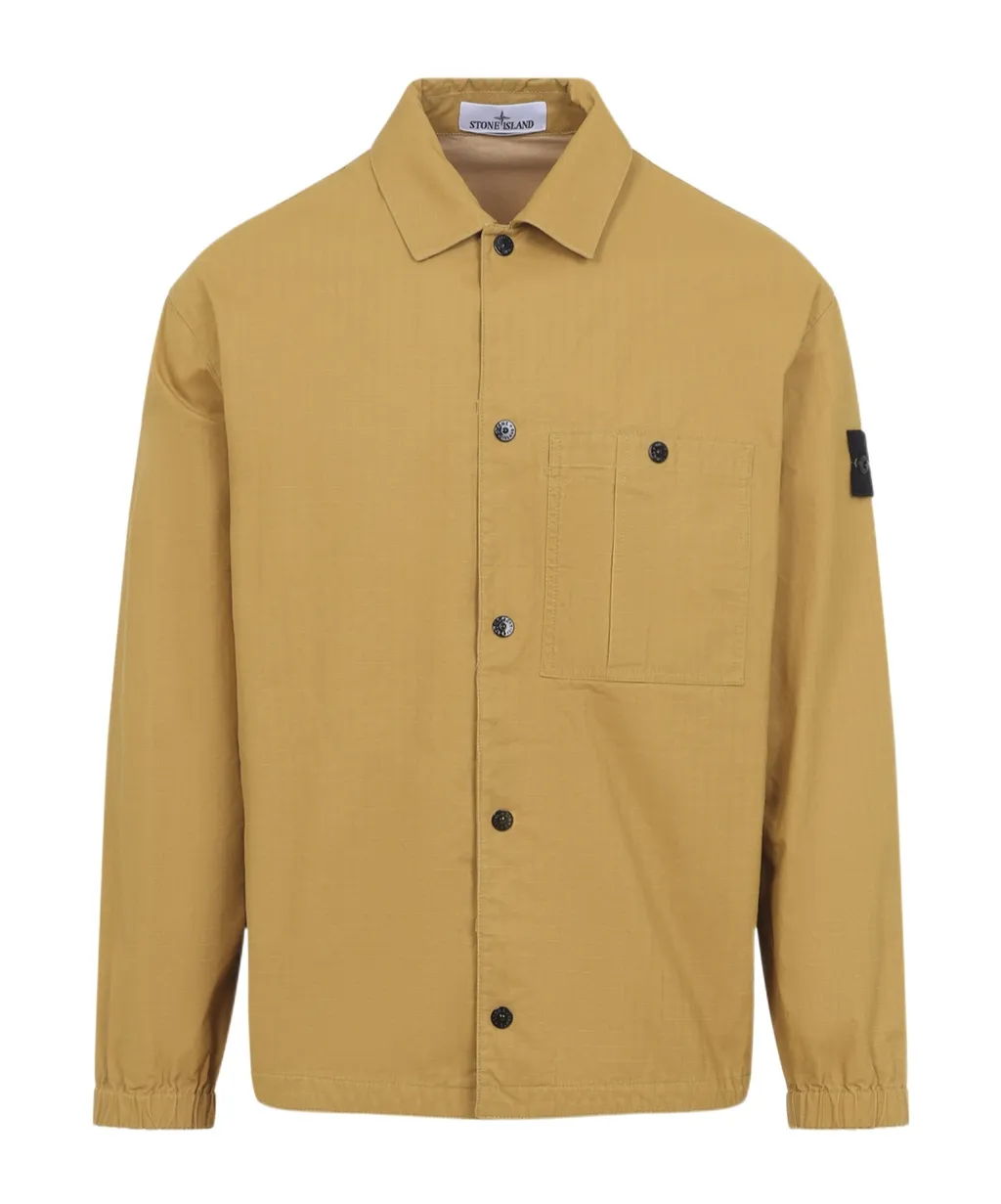 Stone Island Logo Patch Press-Stud Jacket