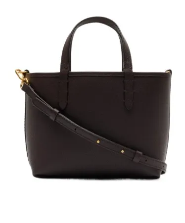Burberry Mini Bloomsbury Reversible Checked Top Handle Bag