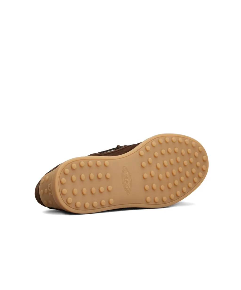 Tod's Logo Embossed Lace-Up Loafers
