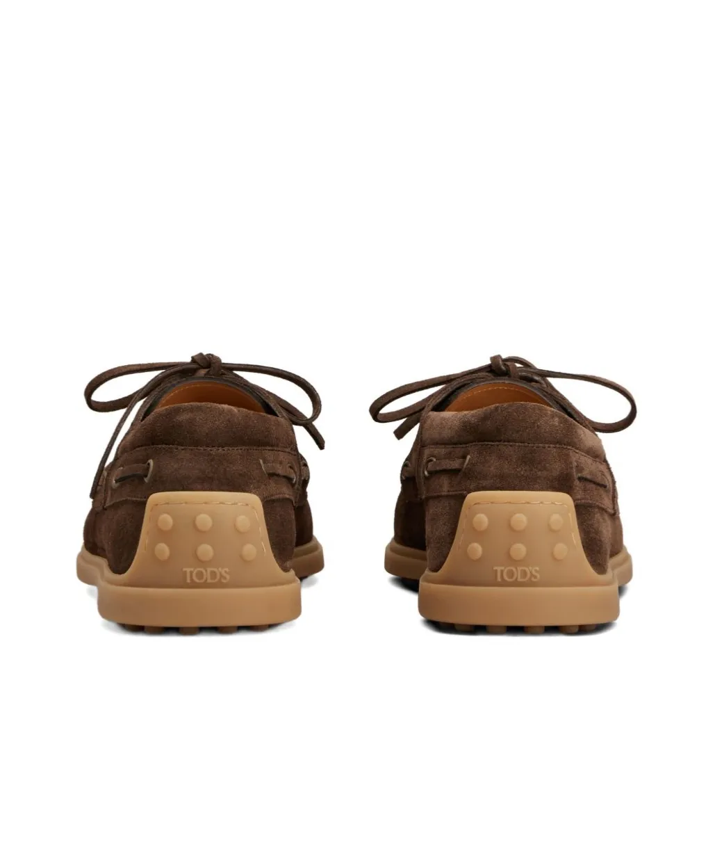 Tod's Logo Embossed Lace-Up Loafers