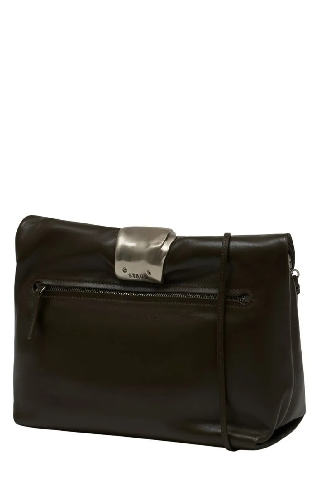 Staud Cuff Rolled Zipped Clutch Bag