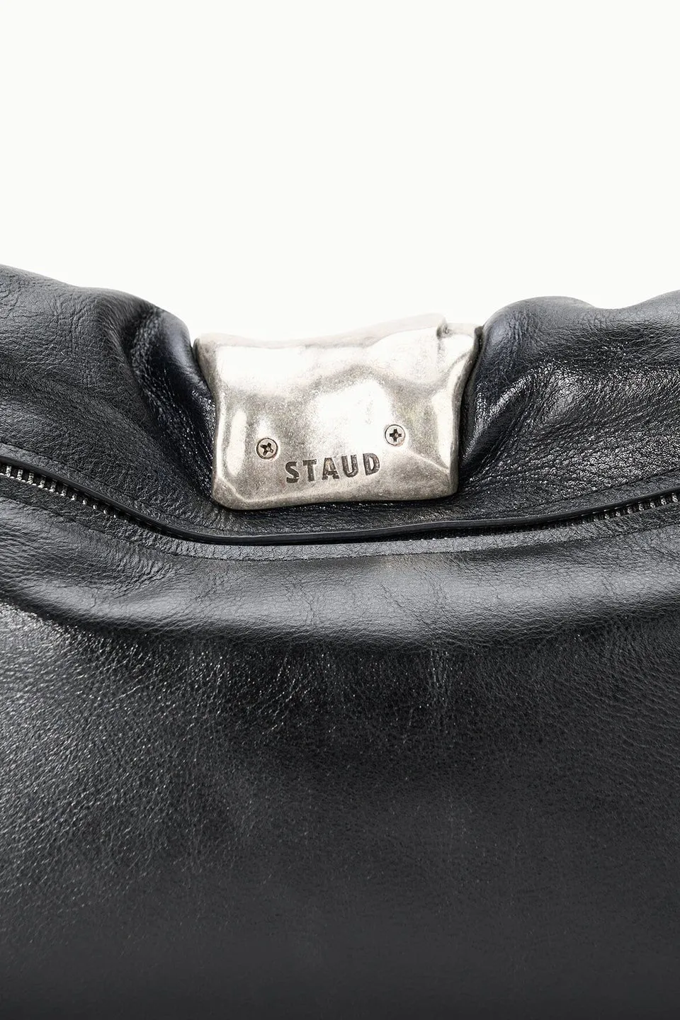 Staud Cuff Rolled Zipped Clutch Bag