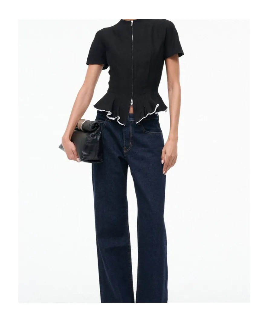 Staud Cuff Rolled Zipped Clutch Bag