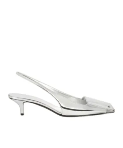 CourrÈGes Fold Mirror Slingback Pumps